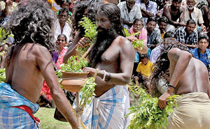 Kiri Koraha ritual-invoking the blessings of the spirits of dead relatives