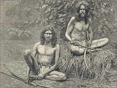 Veddahs, or 'Wild Men' of Ceylon